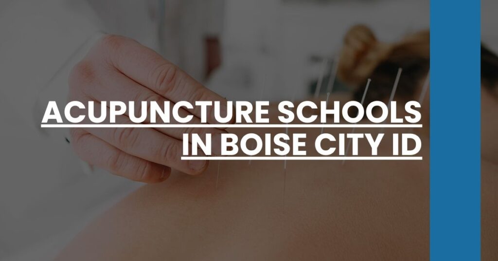 Acupuncture Schools in Boise City ID Feature Image