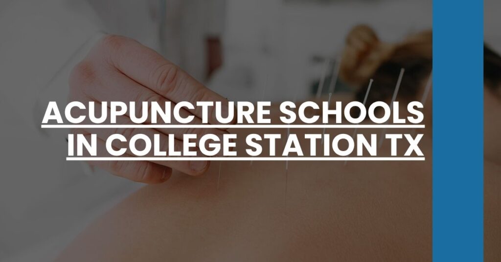 Acupuncture Schools in College Station TX Feature Image