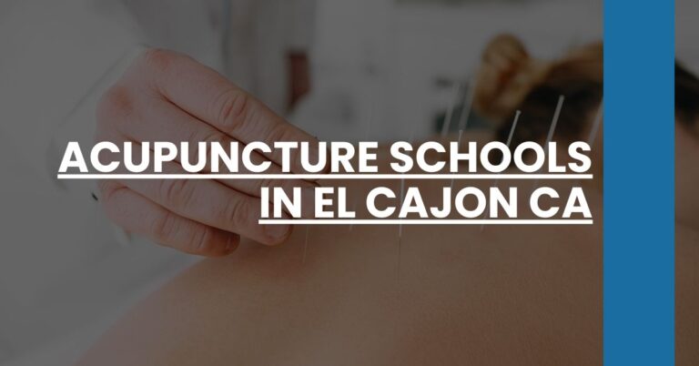 Acupuncture Schools in El Cajon CA Feature Image