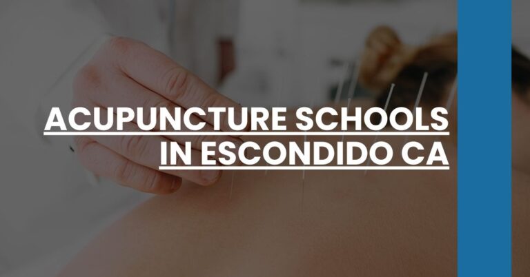 Acupuncture Schools in Escondido CA Feature Image