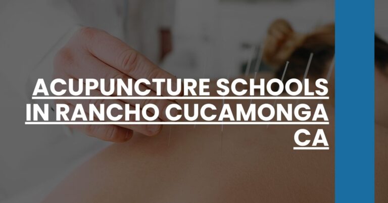 Acupuncture Schools in Rancho Cucamonga CA Feature Image