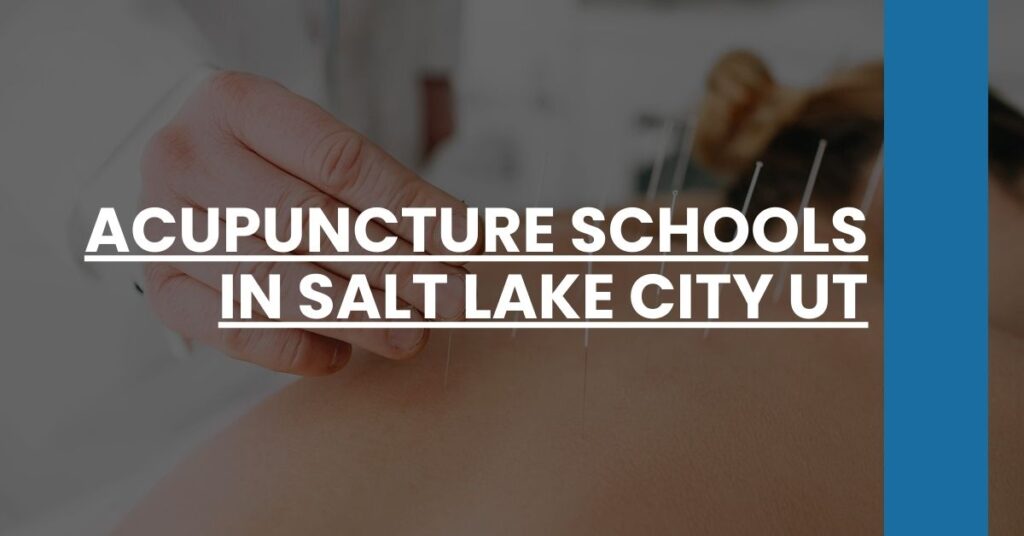 Acupuncture Schools in Salt Lake City UT Feature Image