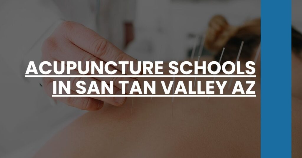 Acupuncture Schools in San Tan Valley AZ Feature Image