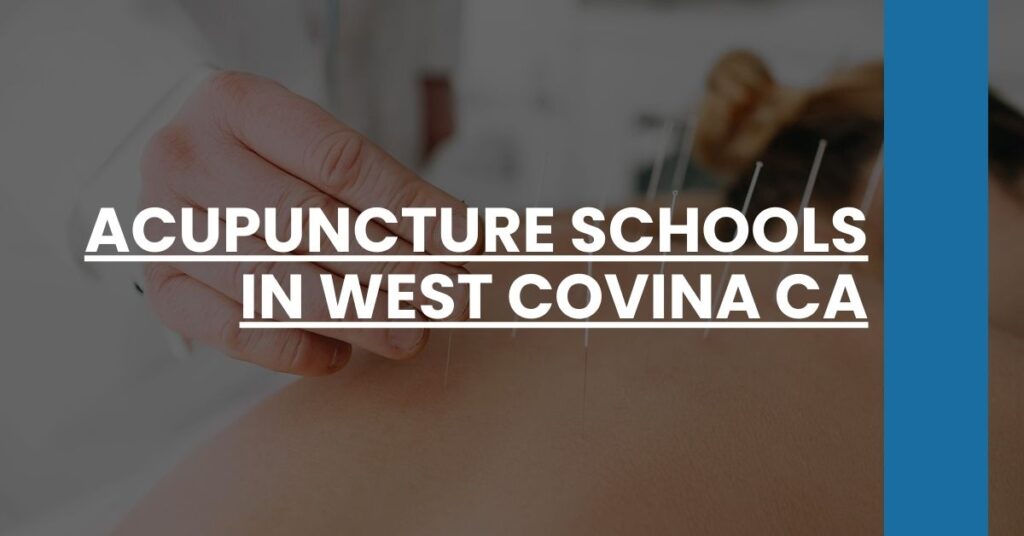 Acupuncture Schools in West Covina CA Feature Image