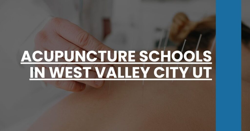 Acupuncture Schools in West Valley City UT Feature Image